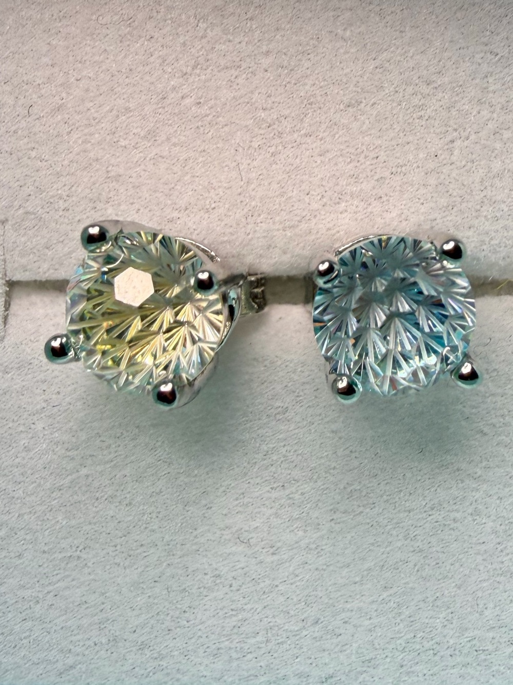 5mm Lab Created Topaz Earrings